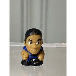 Squinkies  .75" Rubber Collectible Mini Toy Figure Guy Man Blue Shirt